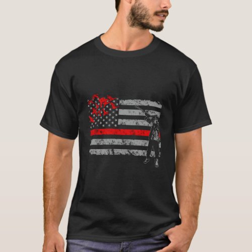Thin Red Line Duck Hunting Flag T_Shirt