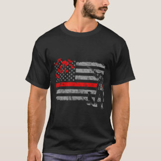 Thin Red Line Duck Hunting Flag T-Shirt