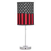 Thin Red Line, Fire Fighter Table Lamp (Back)