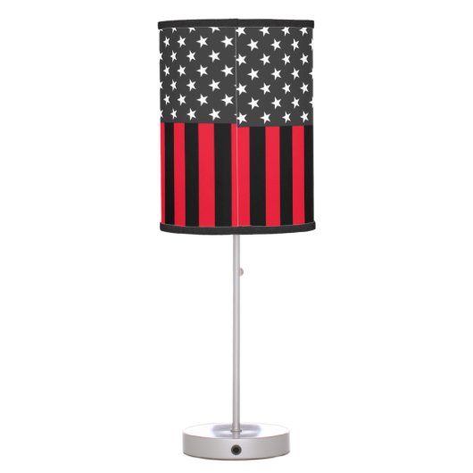 Thin Red Line, Fire Fighter Table Lamp (Back)