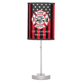 Thin Red Line, Fire Fighter Table Lamp (Front)