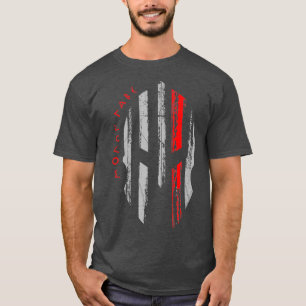 Thin Red Line Fire Firefighter Spartan Warrior T-Shirt
