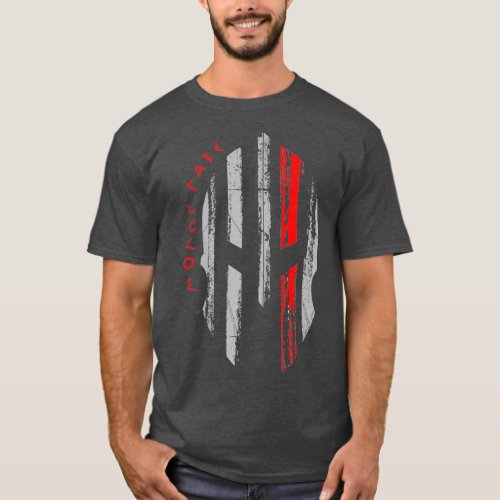 Thin Red Line Fire Firefighter Spartan Warrior T_Shirt