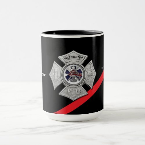 Thin Red Line Firefighter Coffee Mug