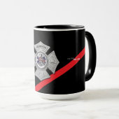 Thin Red Line Firefighter Coffee Mug (Front Right)