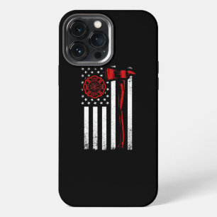 Thin Red Line Firefighter Fire Department USA iPhone 13 Pro Max Case