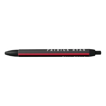 Thin Red Line Firefighter Flag Add Name Black Ink Pen Thin Red Line Firefighter Flag Add Name Black Ink Pen