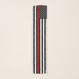 Thin Red Line Firefighter Flag Scarf
