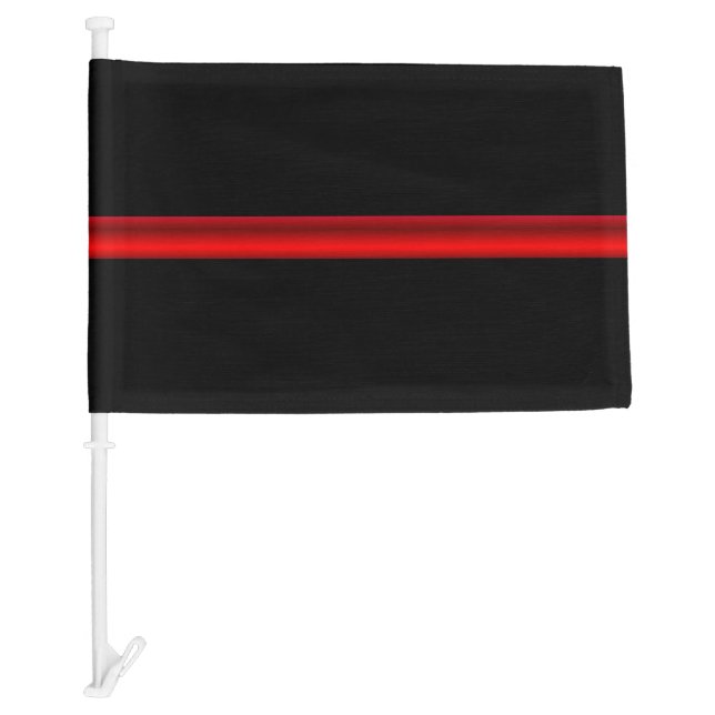 Thin Red Line Firefighter Funeral Flag (Front)
