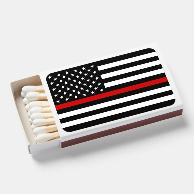 Thin Red Line Firefighter Matchboxes (Front Open)