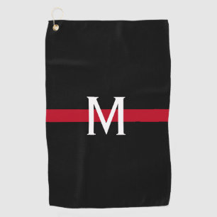 Thin Red Line Firefighter Monogrammed Golf Towel