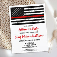 Thin Red Line Firefighter Retirement Party