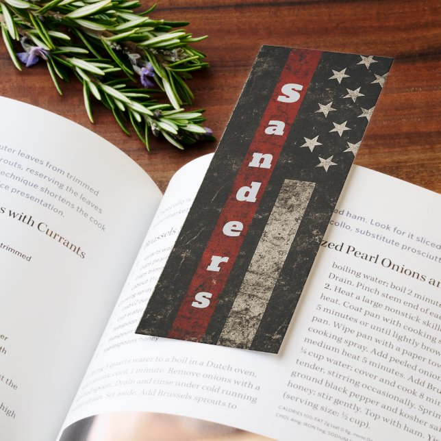 Thin Red Line Firefighter Support Bookmark (Book)
