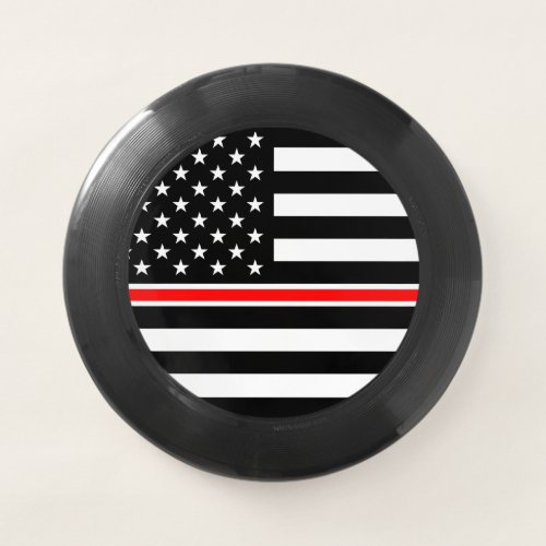 Thin Red Line Firefighters Heroes American Flag Wham_O Frisbee