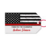 Thin Red Line Fireman Firefighter Graduation Gift Tags