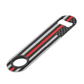 Thin Red Line Fireman Flag Can Opener (Front Angled)