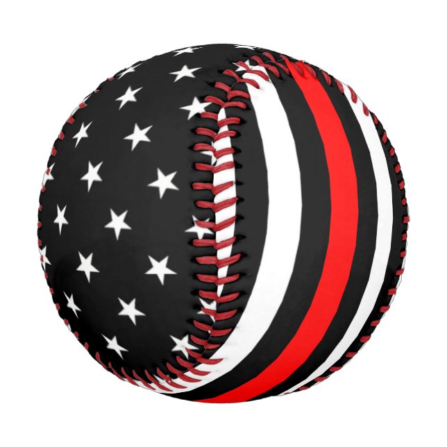 Thin Red Line Flag Baseball (Angled)