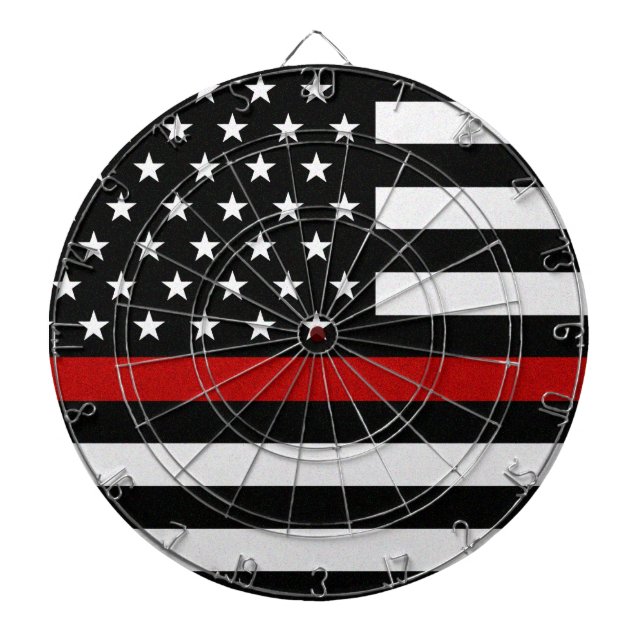 Thin Red Line Flag Dart Board (Front)