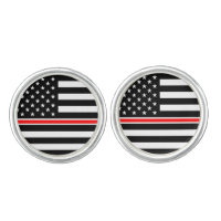 Thin Red Line Flag: Firefighter Hero Memorial