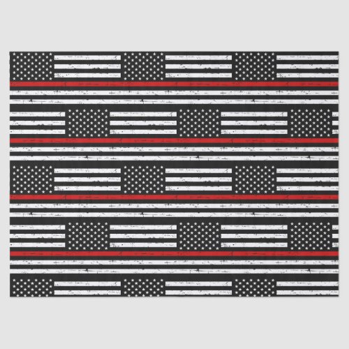 Thin Red Line Flag Fireman Retirement Firefighter