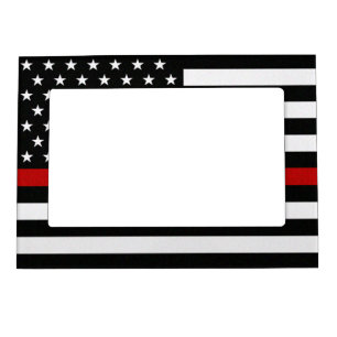 Thin Red Line Flag Magnetic Frame