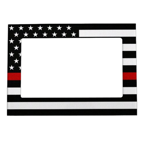 Thin Red Line Flag Magnetic Frame