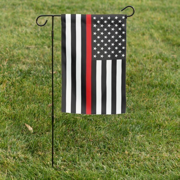 1X Sewn stripes USA flag thin red line American 11.8 x 17.7 inch garden flag YN 