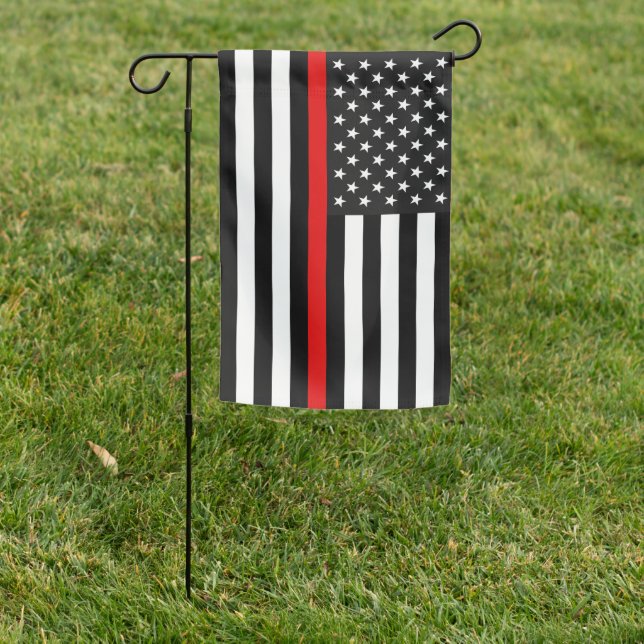 Thin Red Line Flag of the USA (In SItu)