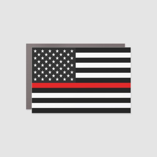 Thin Red Line Flag of the USA Car Magnet