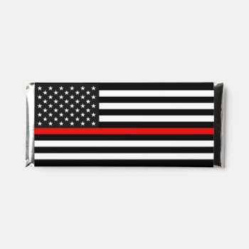 Thin Red Line Flag Of The Usa Hershey Bar Favors by JerryLambert at Zazzle