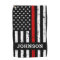 Thin Red Line Flag Personalized Name Firefighter