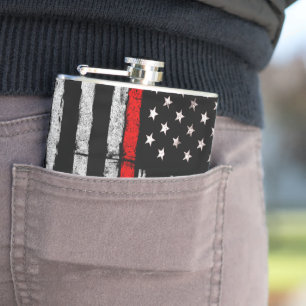 Thin Red Line Flask