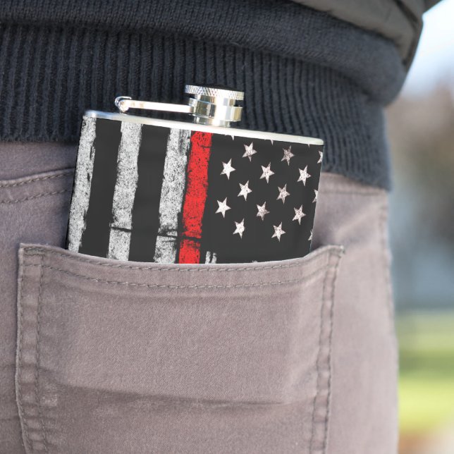 Thin Red Line Flask (In Situ)