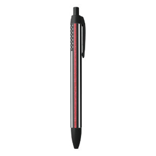 Thin Red Line Glitter Flag Pen
