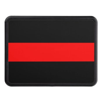 Thin Red Line Hitch Cover by ThinBlueLineDesign at Zazzle