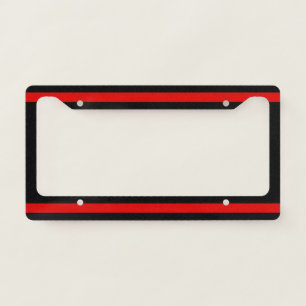 Thin Red Line License Plate Frame