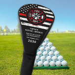 Thin Red Line Maltese Cross Firefighter Retirement Golf Head Cover<br><div class="desc">Thin Red Line Maltese Cross Firefighter Retirement Golf Head Cover - USA American flag design in Police Flag colors, distressed design . This personalized retirement firefighter golf head cover is perfect to celebrate your retired fireman, firefighter retirement gifts, firefighter retirement party. Personalize these maltese cross retirement thin red line golf...</div>