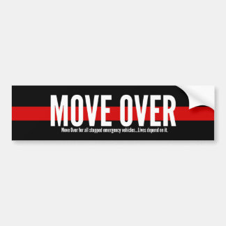 Move Over Bumper Stickers - Car Stickers | Zazzle