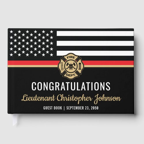 Thin Red Line Patriotic Firefighter Retirement