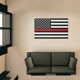 Thin Red Line Rug