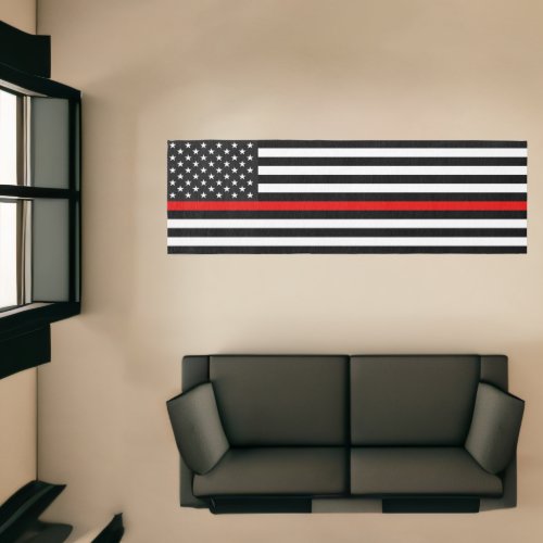 Thin Red Line Rug