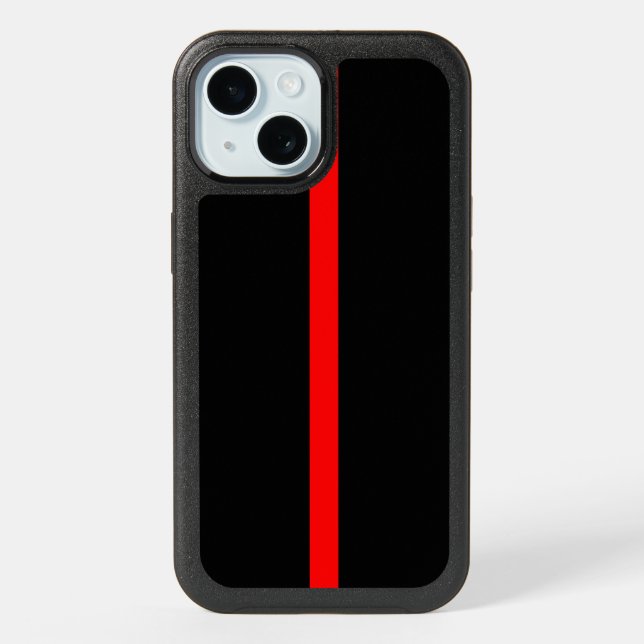Thin Red Line Symbol on iPhone 15 Case (Back)
