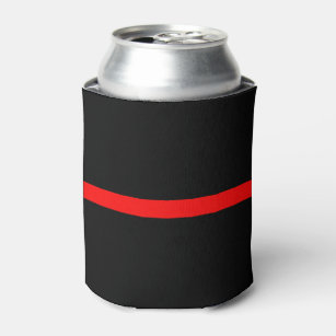 Red Stripe Buffalo Skinny Can Koozie