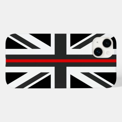 Thin Red Line UK Flag Case_Mate iPhone 14 Plus Case