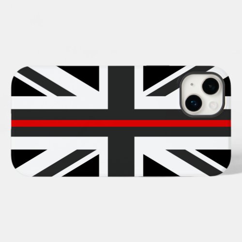 Thin Red Line UK Flag Case_Mate iPhone 14 Plus Case