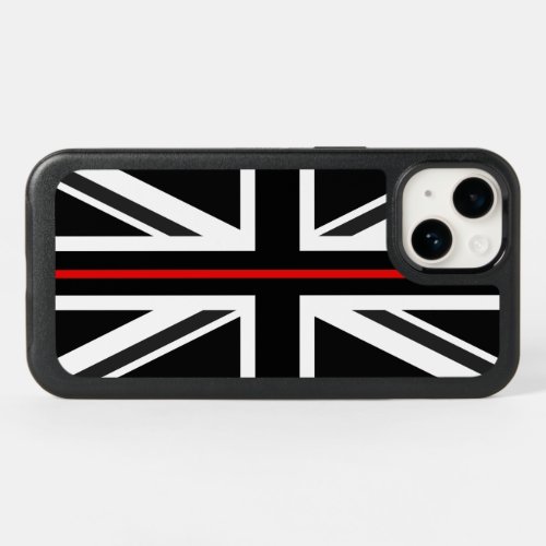 Thin Red Line UK Flag OtterBox iPhone 14 Case