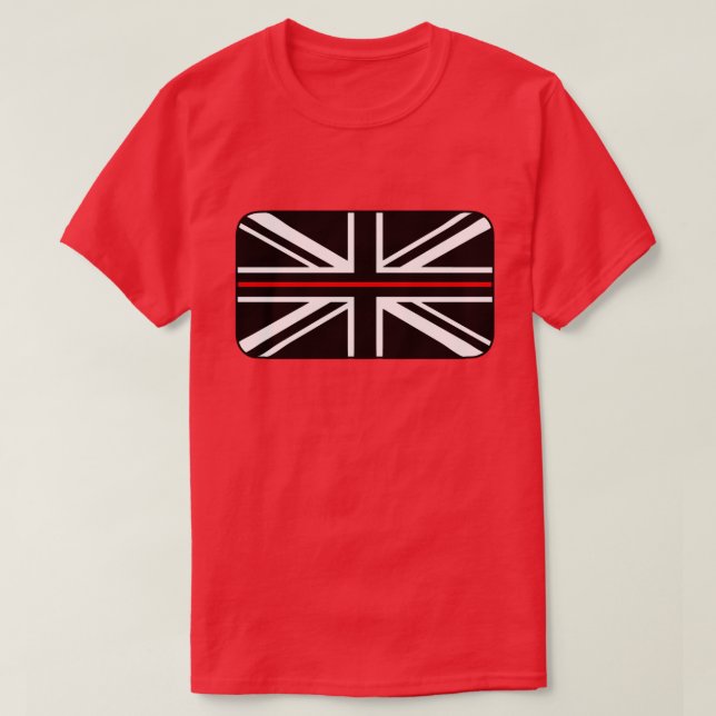 Thin Red Line UK Flag T-Shirt (Design Front)