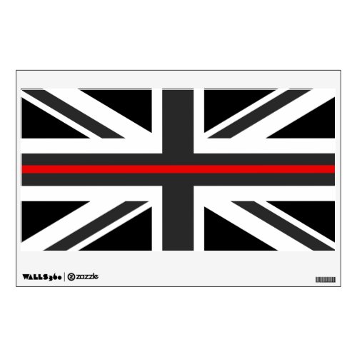 Thin Red Line UK Flag Wall Decal