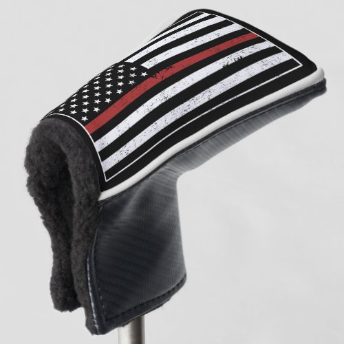 Thin Red Line USA Flag Firefighter Fire Department Golf Head Cover