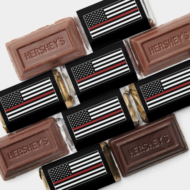 Thin Red Line USA Flag Firefighter Fire Department Hershey's Miniatures (Assorted)